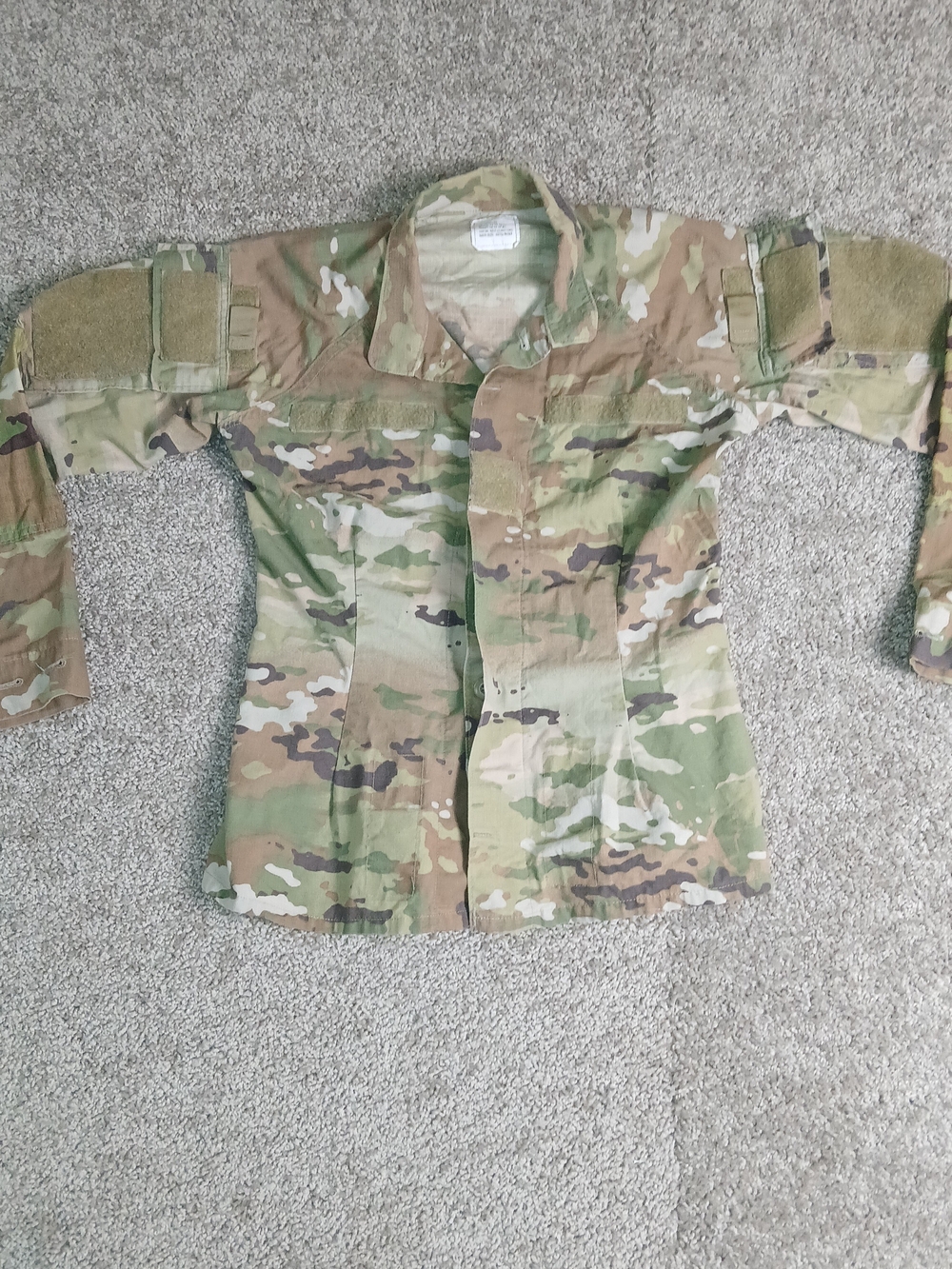 U.S. Army Combat Military Uniform Jacket for Women - Green Brown  - Size 33 Reg
